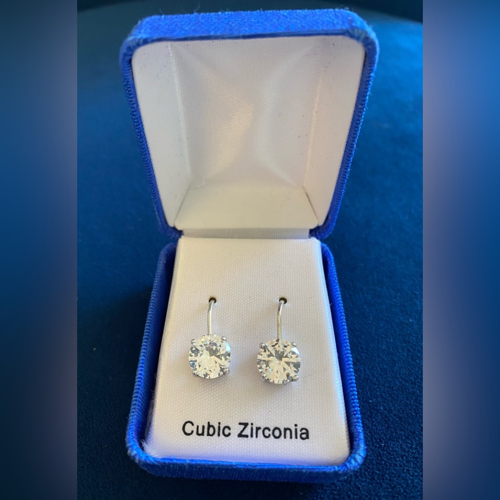 Large Cubic Zirconia Earrings